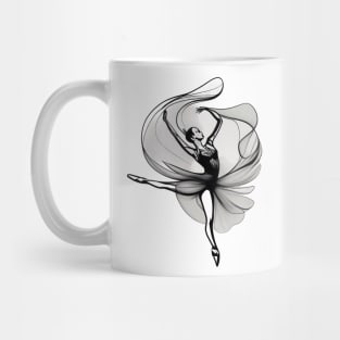Ballerina Dancer Silhouette Mug
